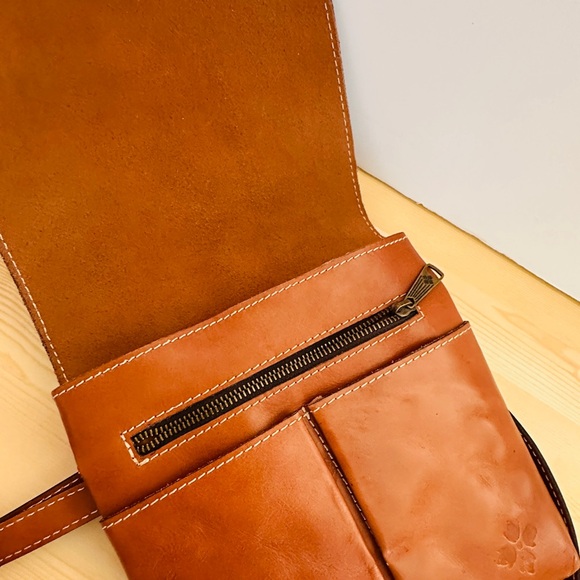 Patricia Nash Brown Crossbody Bag with Map Design - Picture 5 of 13